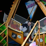 Layne enjoys a carnival ride