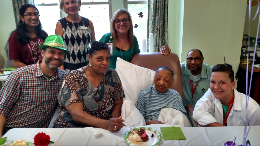 105th birthday for hospice patient