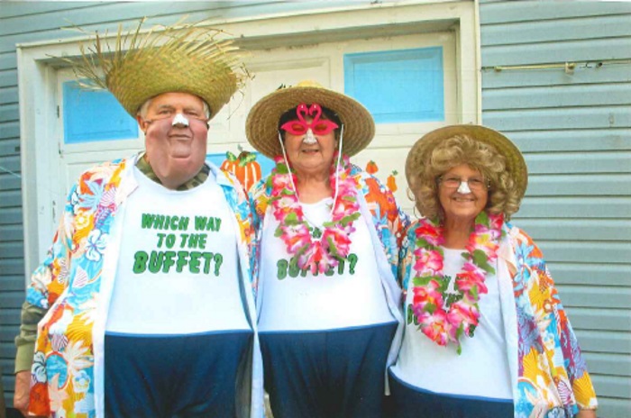 dolls hospice volunteers luau