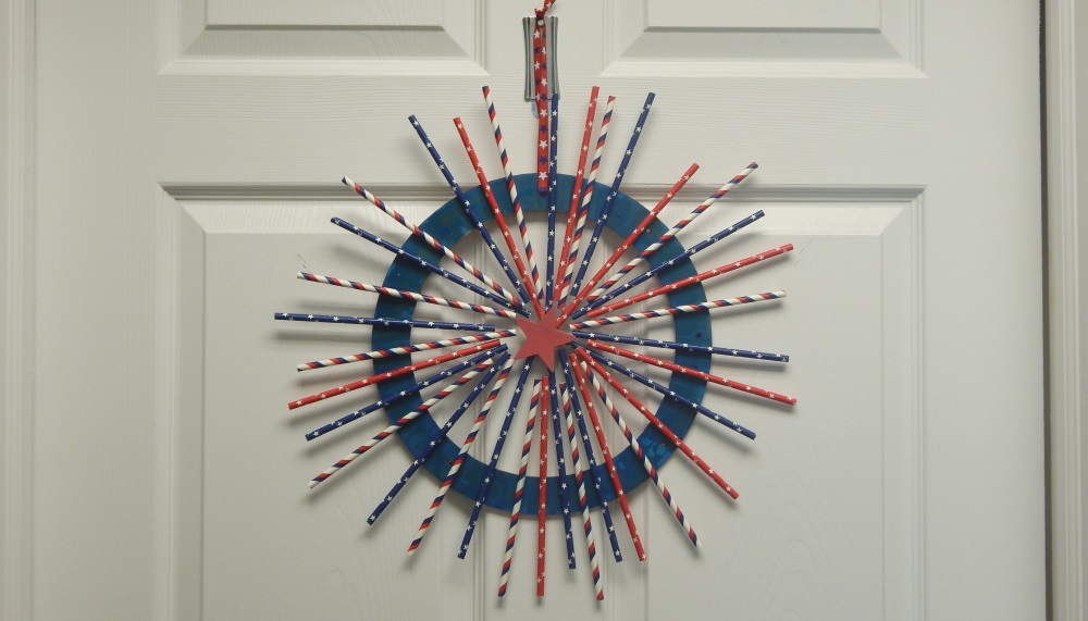 patriotic straw wreath dementia patient activities