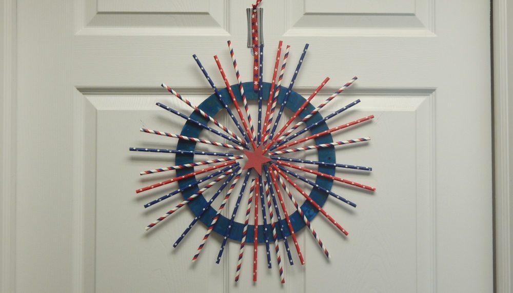 patriotic straw wreath dementia patient activities