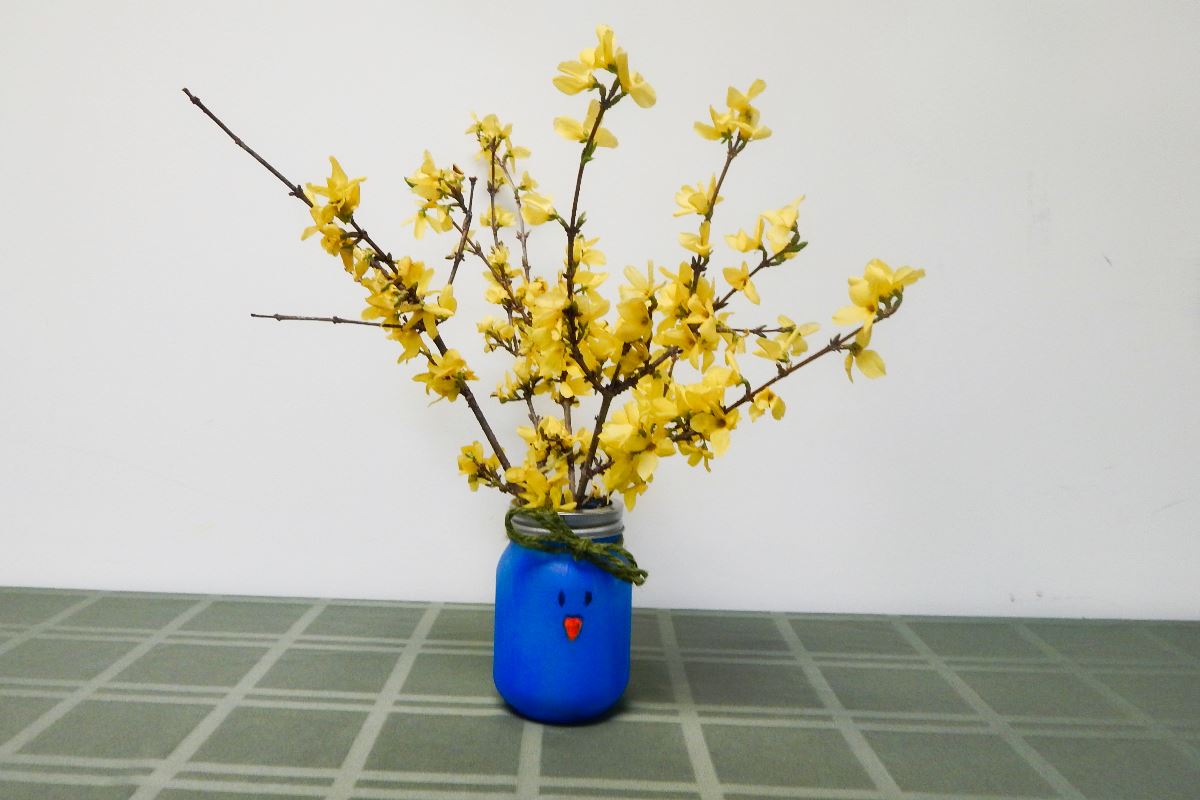 spring vase dementia craft