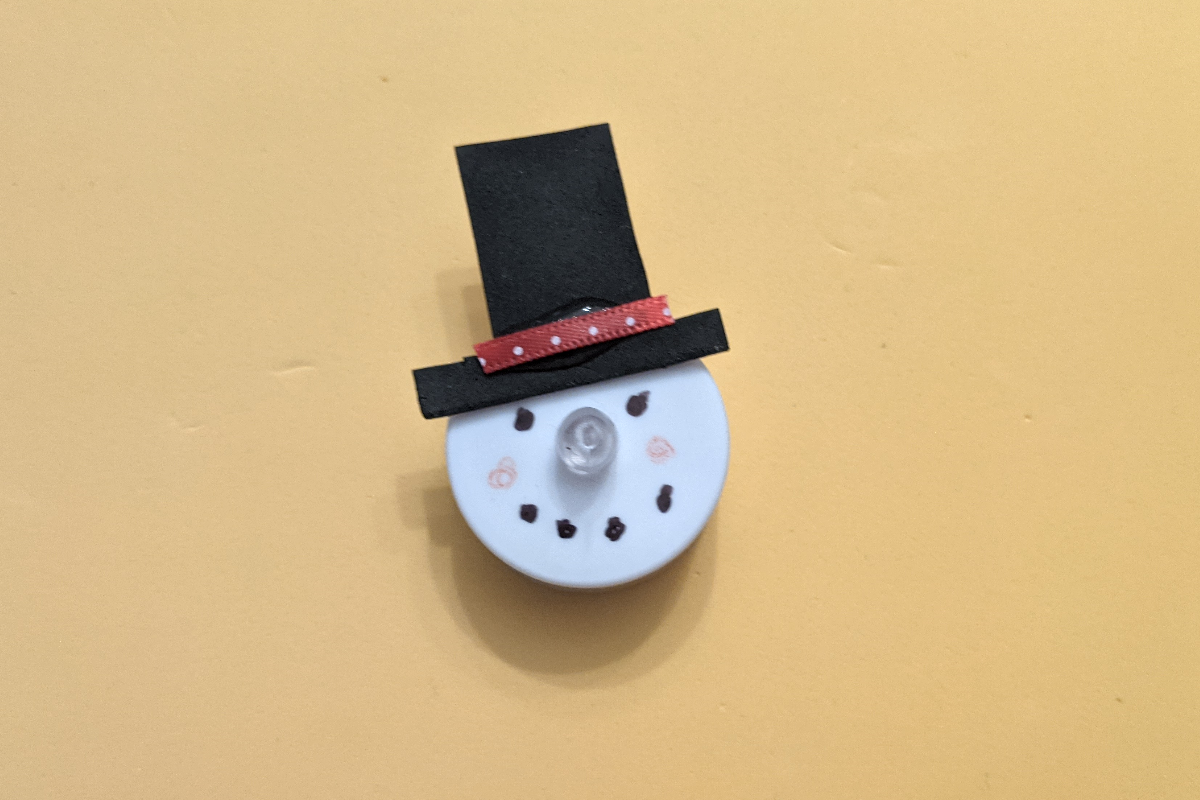 snowman candle