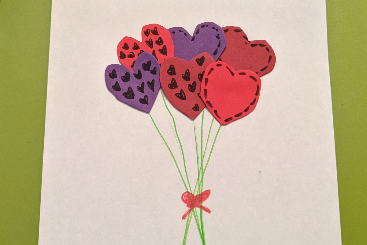 valentines day flower craft dementia