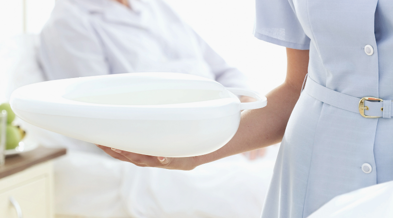 help use a bedpan
