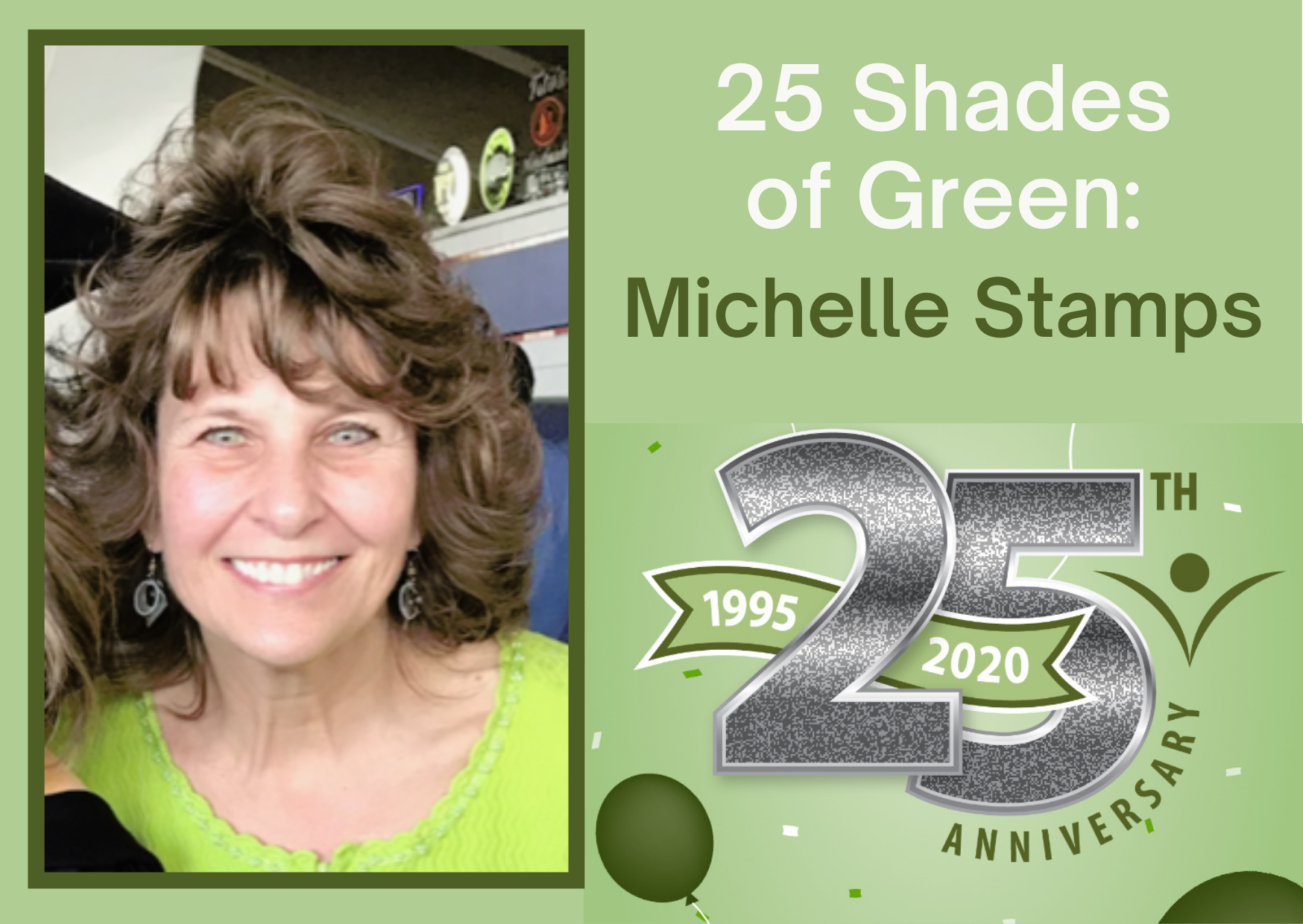 Michelle Stamps Shades Of Green