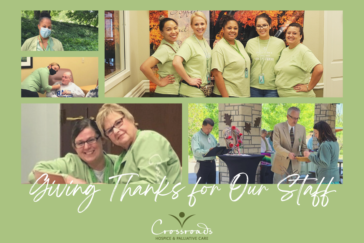 giving thanks for our staf