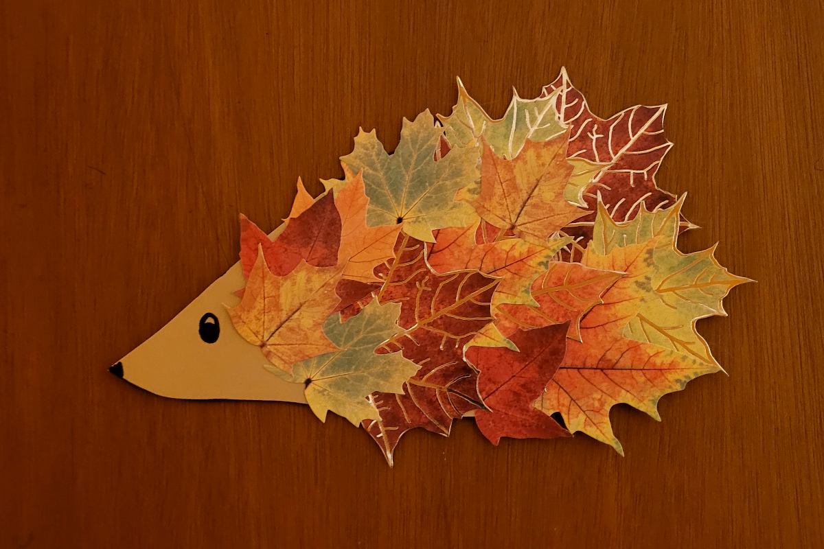 Hedgehog Leaf Craft